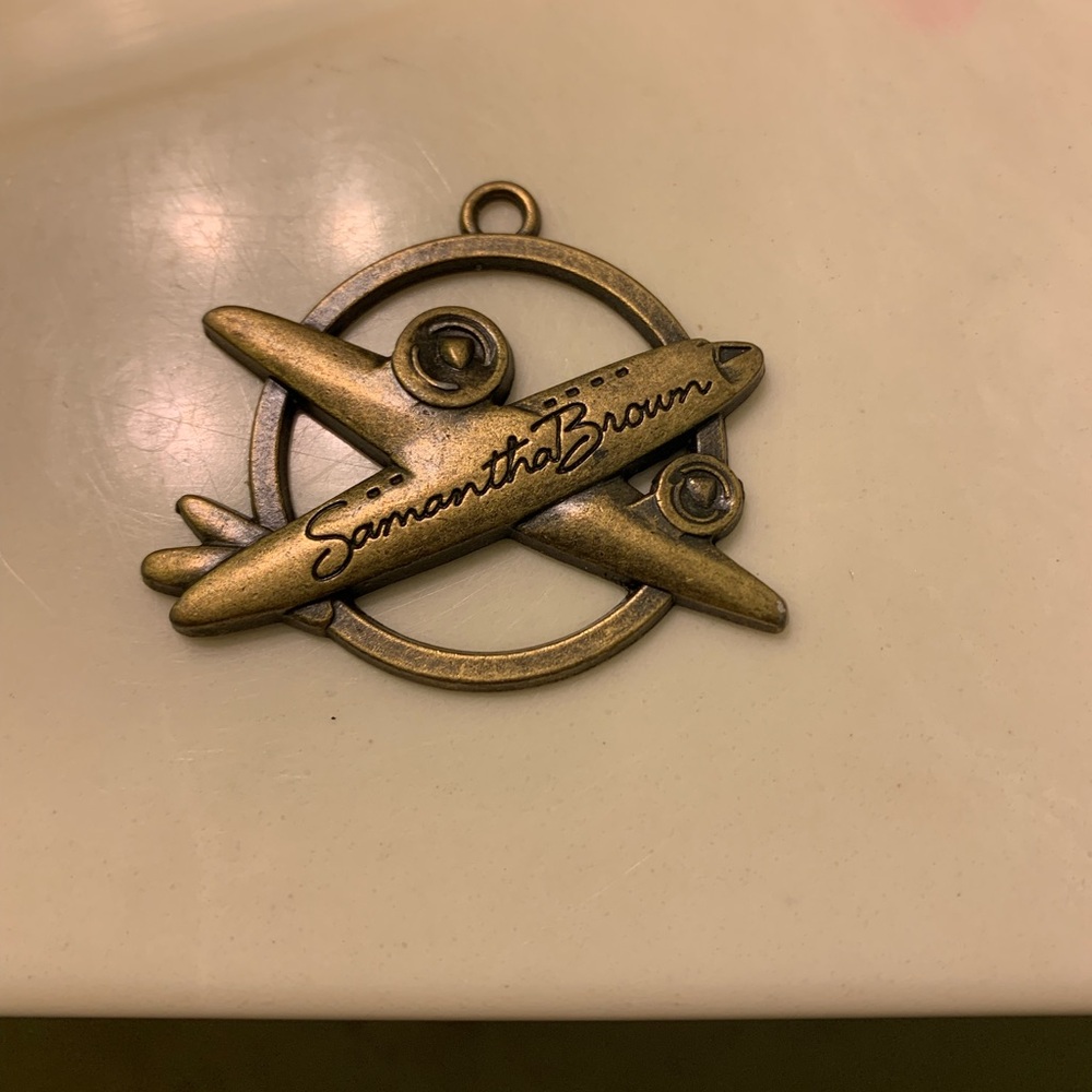 Samantha Brown Vintage Y2K Plane Luggage Charm
